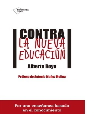 cover image of Contra la nueva educación